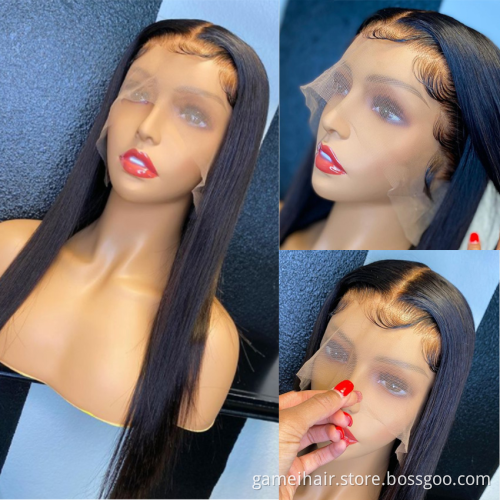 USA top selling wholesale unit 13x4 frontal wig human hair  fast shipping virgin Brazilian human hair wigs lace front wig